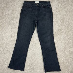 The Great Jeans The Nerd Style Womens Size 30 Black Bootcut Raw Hem Ladies